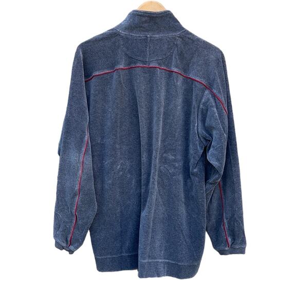 Nautica Gray Quarter-zip pullover sweater size medium - Picture 2 of 8